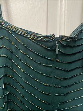 Cache Emerald Green Beaded Wedding Dress Bodice